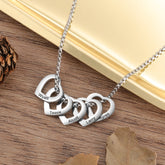 Heart Charm Necklace for Mom